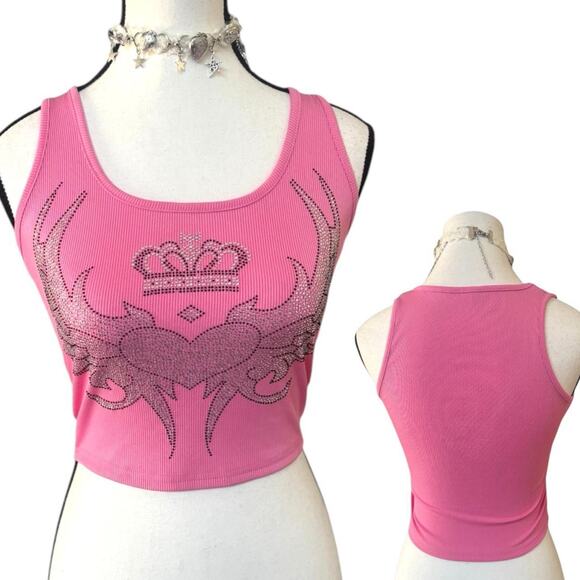 4 PC. Y2K COQUETTE PINK BUBBLE GUM FAIRY TOPS BUNDLE XSMALL - Picture 5 of 6